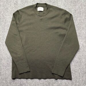 NN07 No Nationality Sweater Mens Medium Green Harald Crew Wool Blend